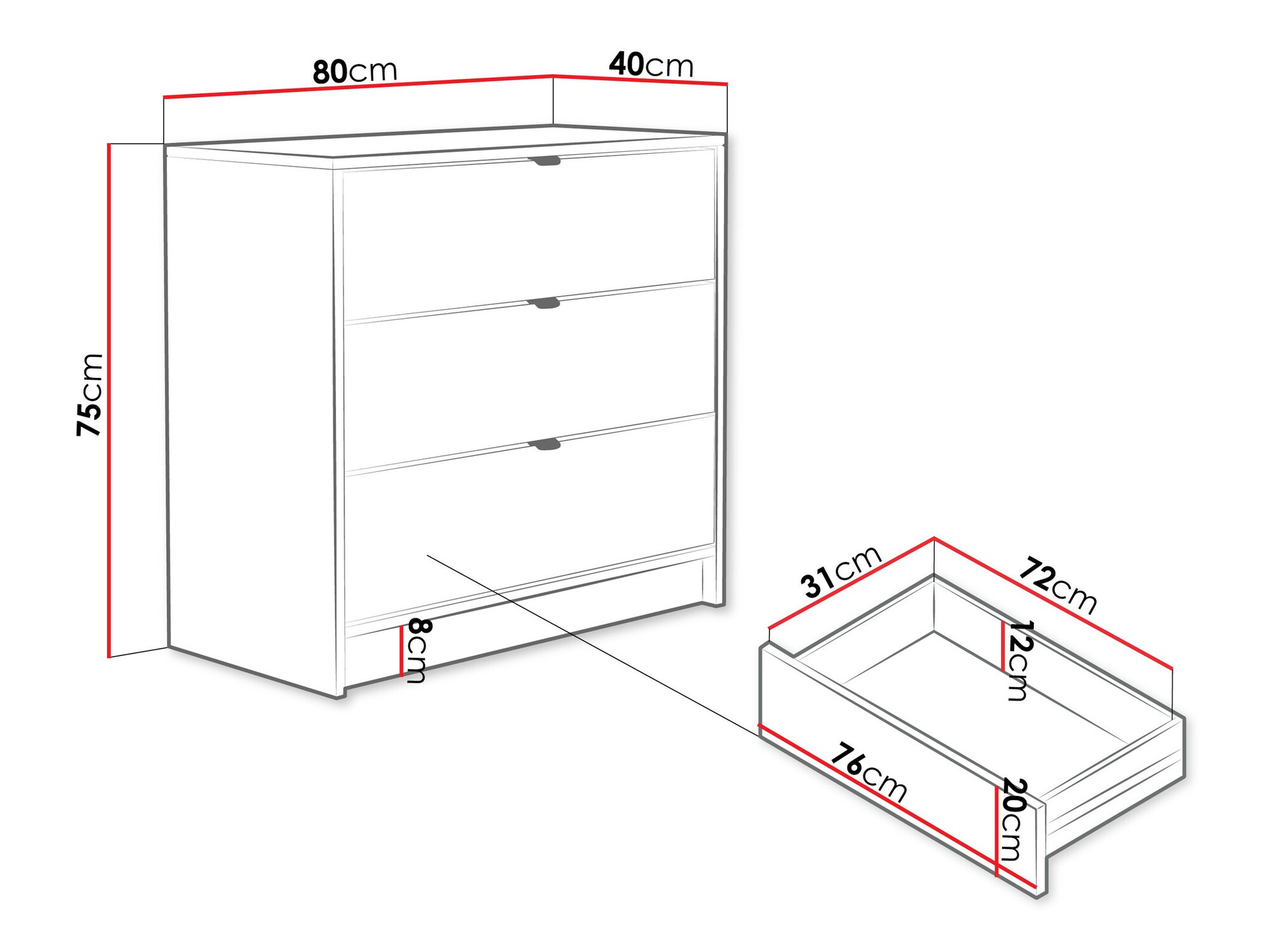 Commode Comfivo Papilio I (Beige)