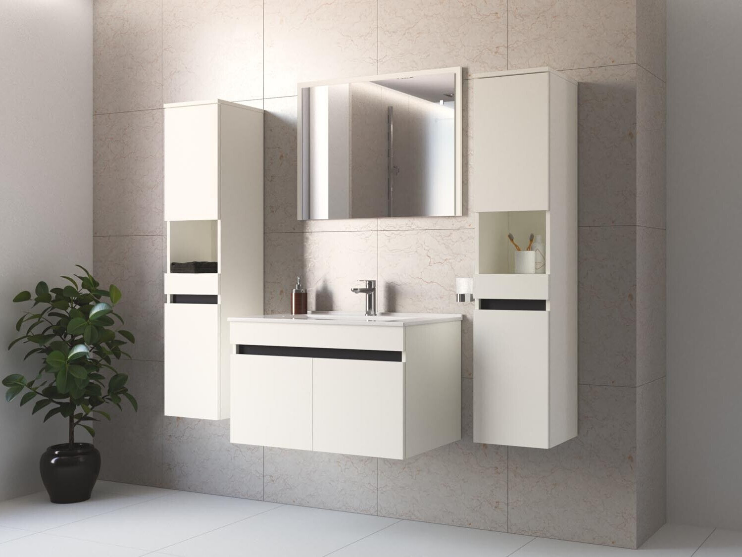 Armoire de salle de bain murale Benfelo 104