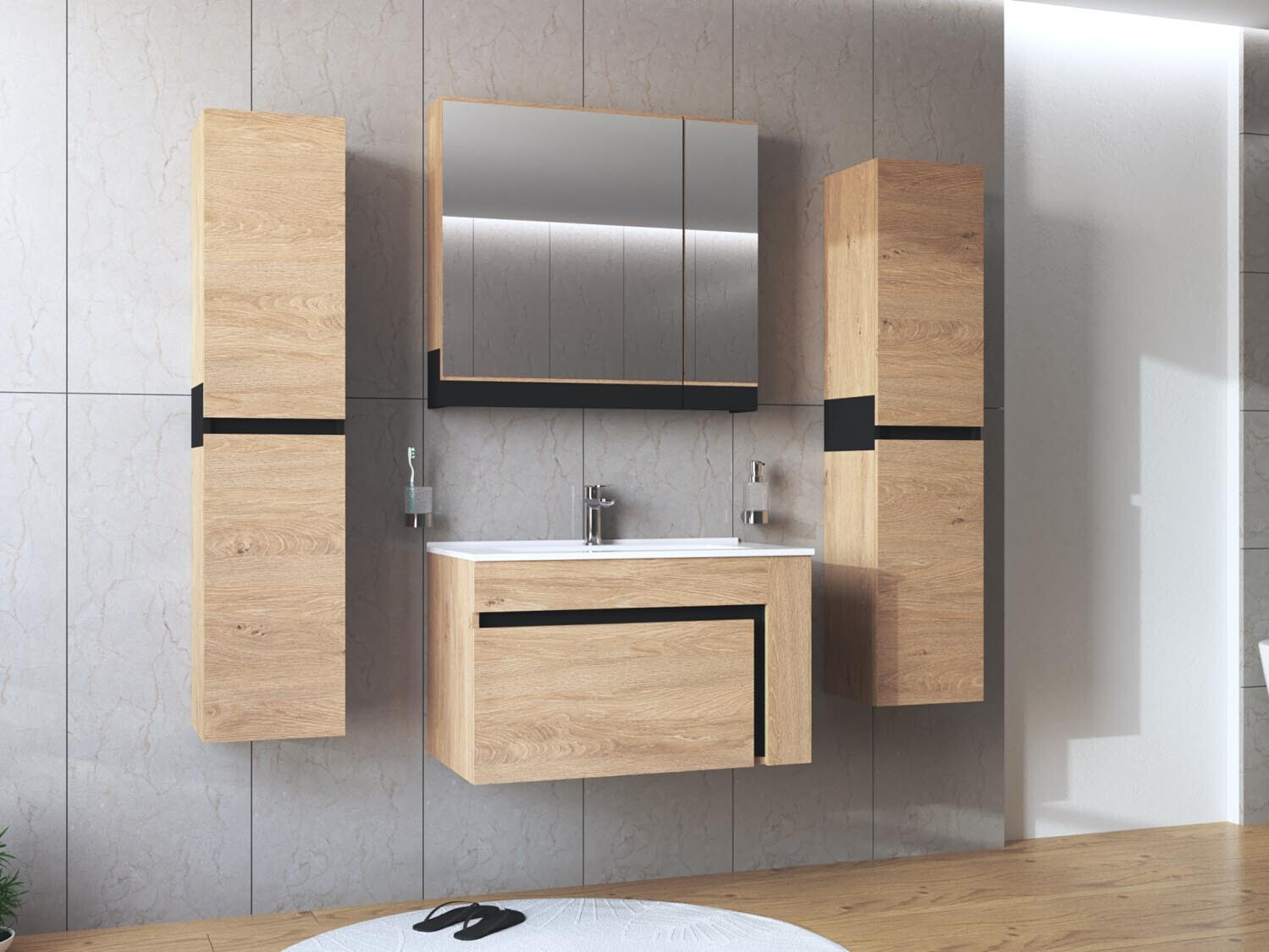 Armoire de salle de bain murale Fenetra 100