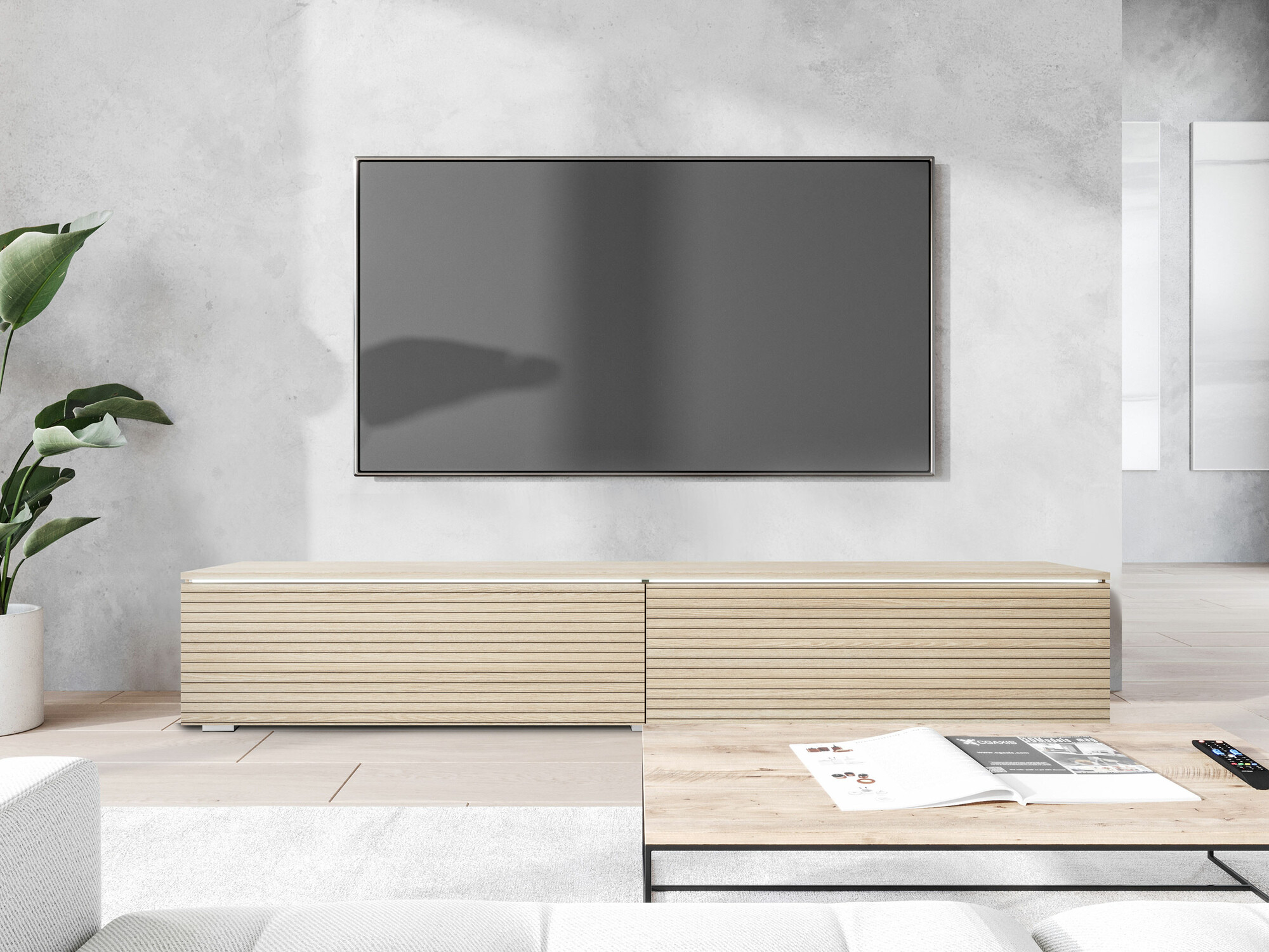 Meuble TV Sarasota 121 (Chêne)