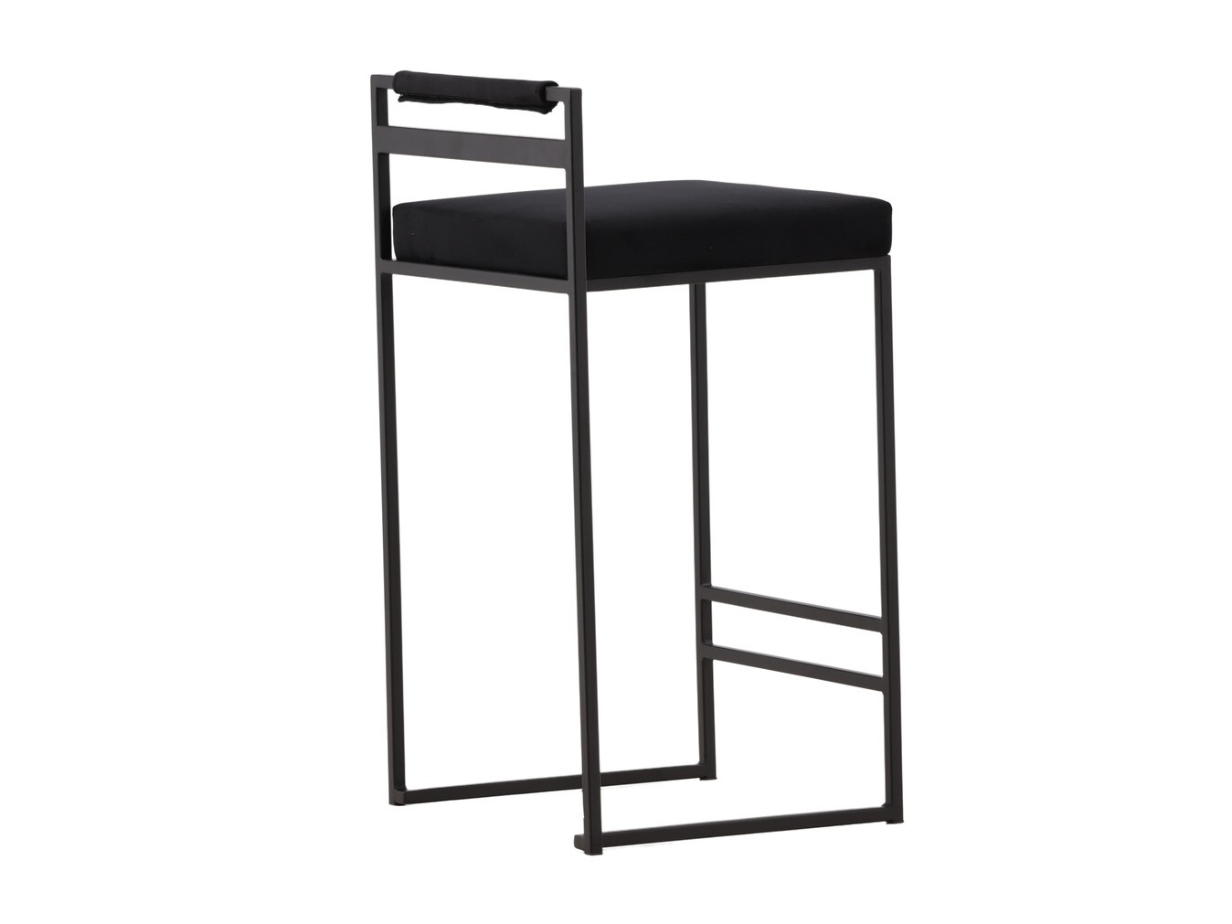 Chaise de bar mi-hauteur Dallas 4519 (Noir)