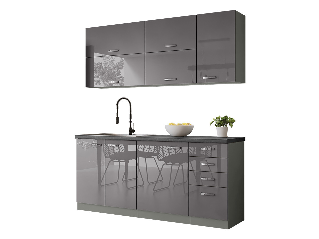 Cuisine complète modulaire Multi Grey 124