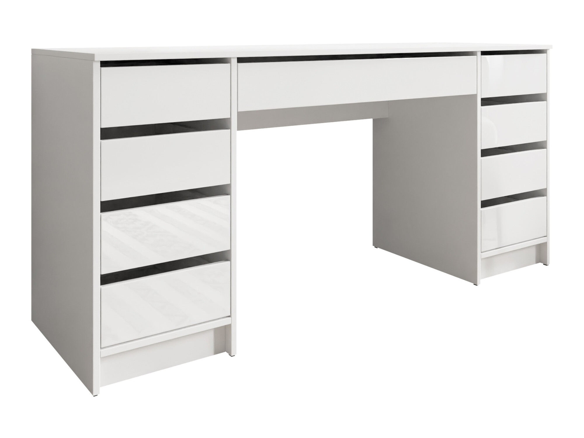 Bureau Comfivo Terros II (Blanc brillant + Blanc)