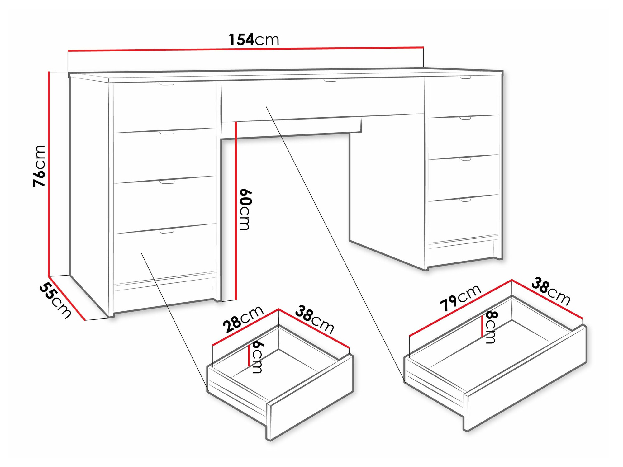 Bureau Comfivo Papilio I (Beige)
