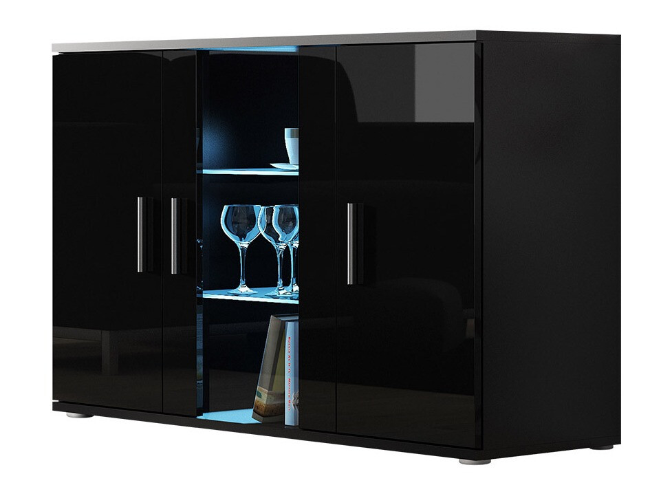 Buffet Tornola 106 (Noir + Noir brillant)