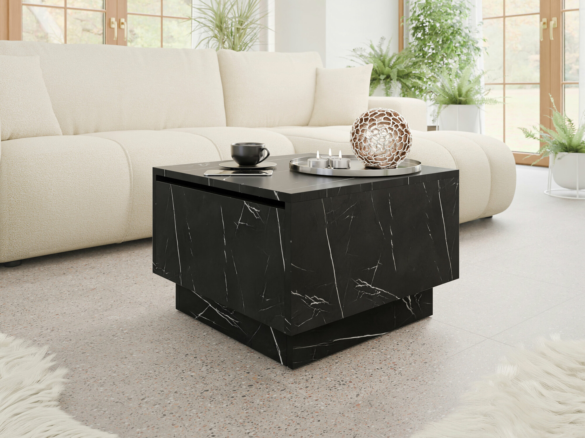 Table basse Goodyear 133 (Marbre noir)
