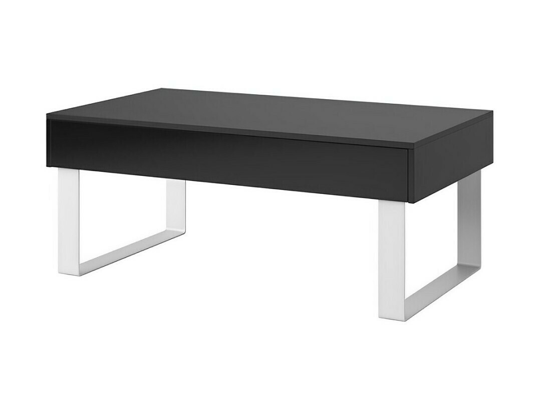 Table basse Remus (Noir + Noir brillant)