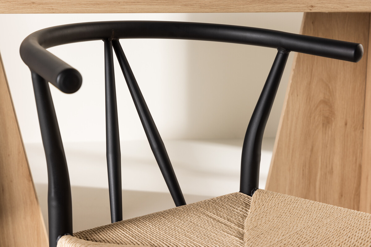 Chaise Dallas 4525 (Noir + Beige)