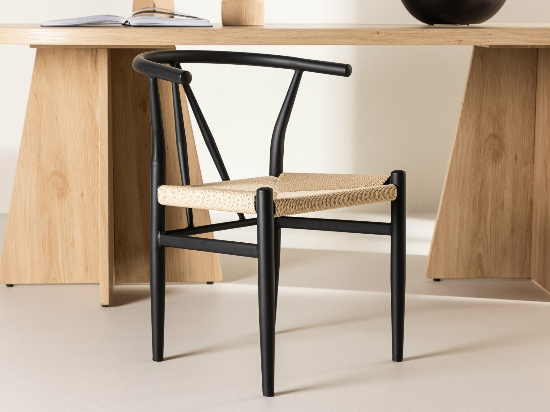 Chaise Dallas 4525 (Noir + Beige)
