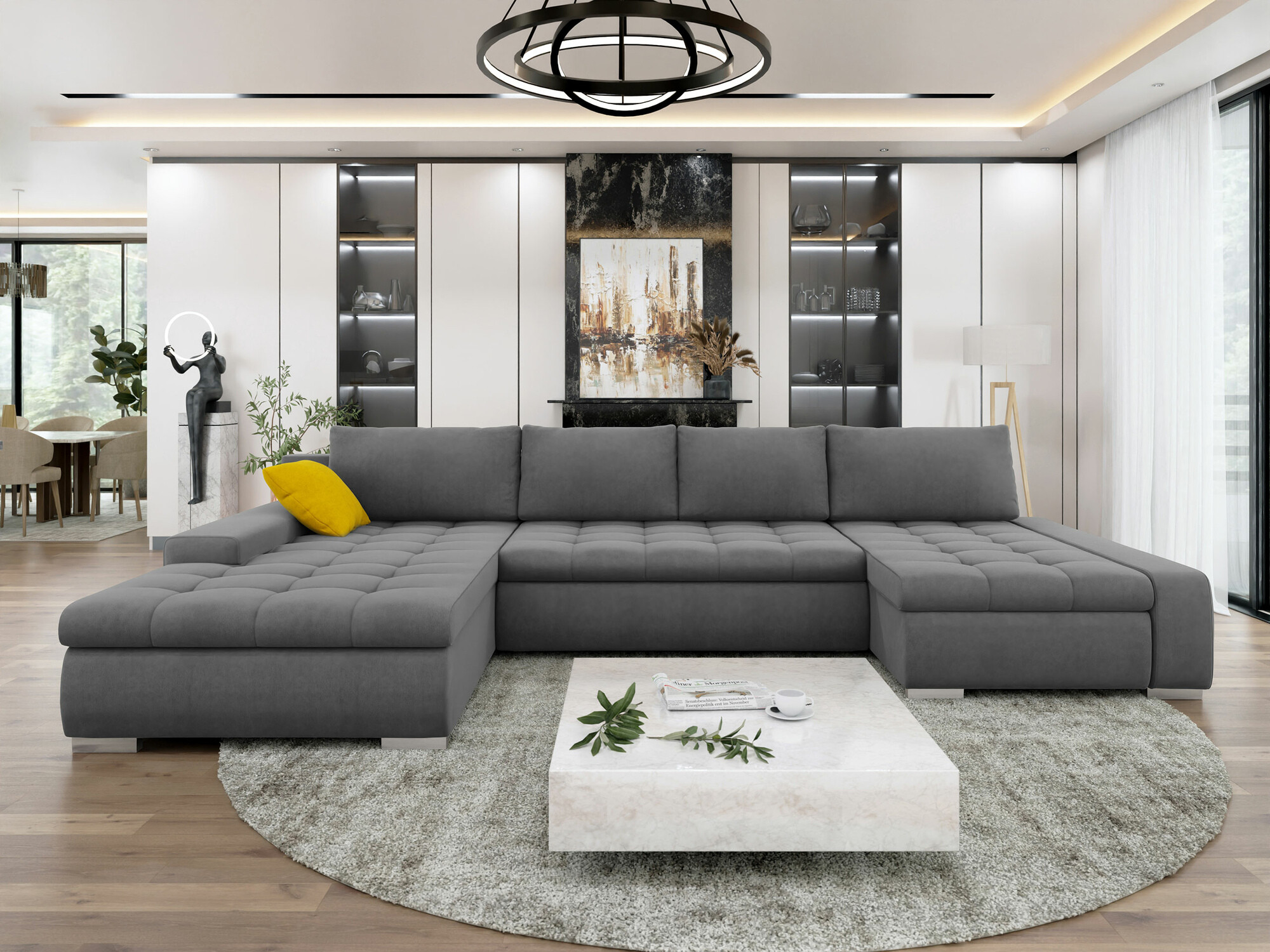 Canapé d'angle Comfivo 106 (Uttario Velvet 2971 + Uttario Velvet 2959)