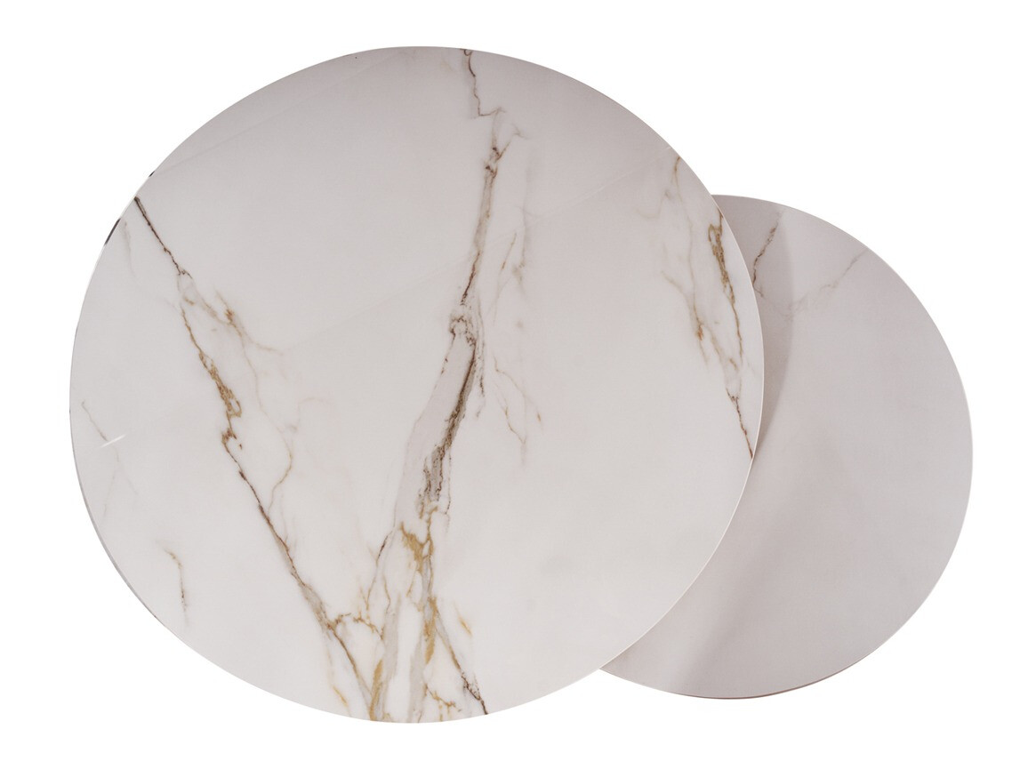 Ensemble tables basses Detroit 602 (Marbre blanc)