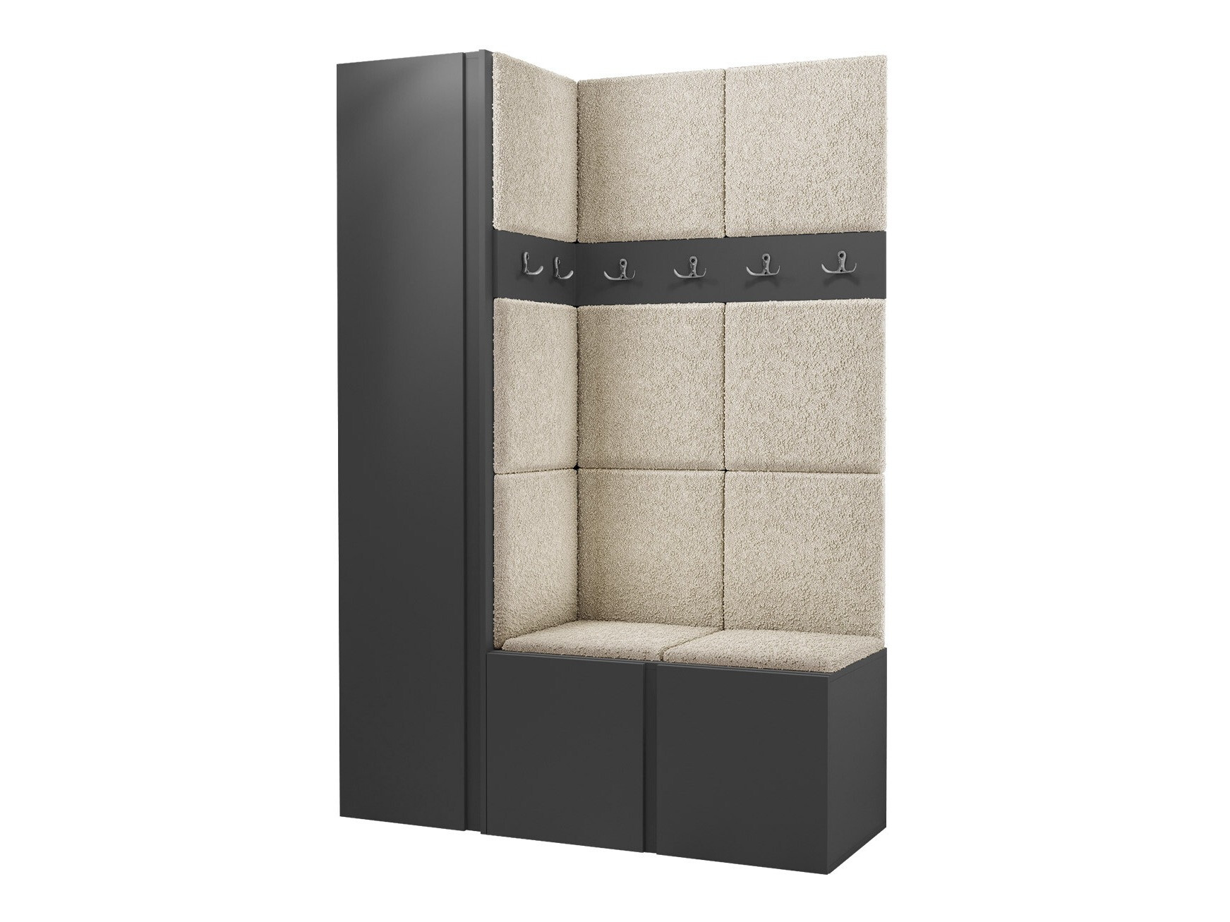 Meuble d'entrée Pinis IX (Graphite)