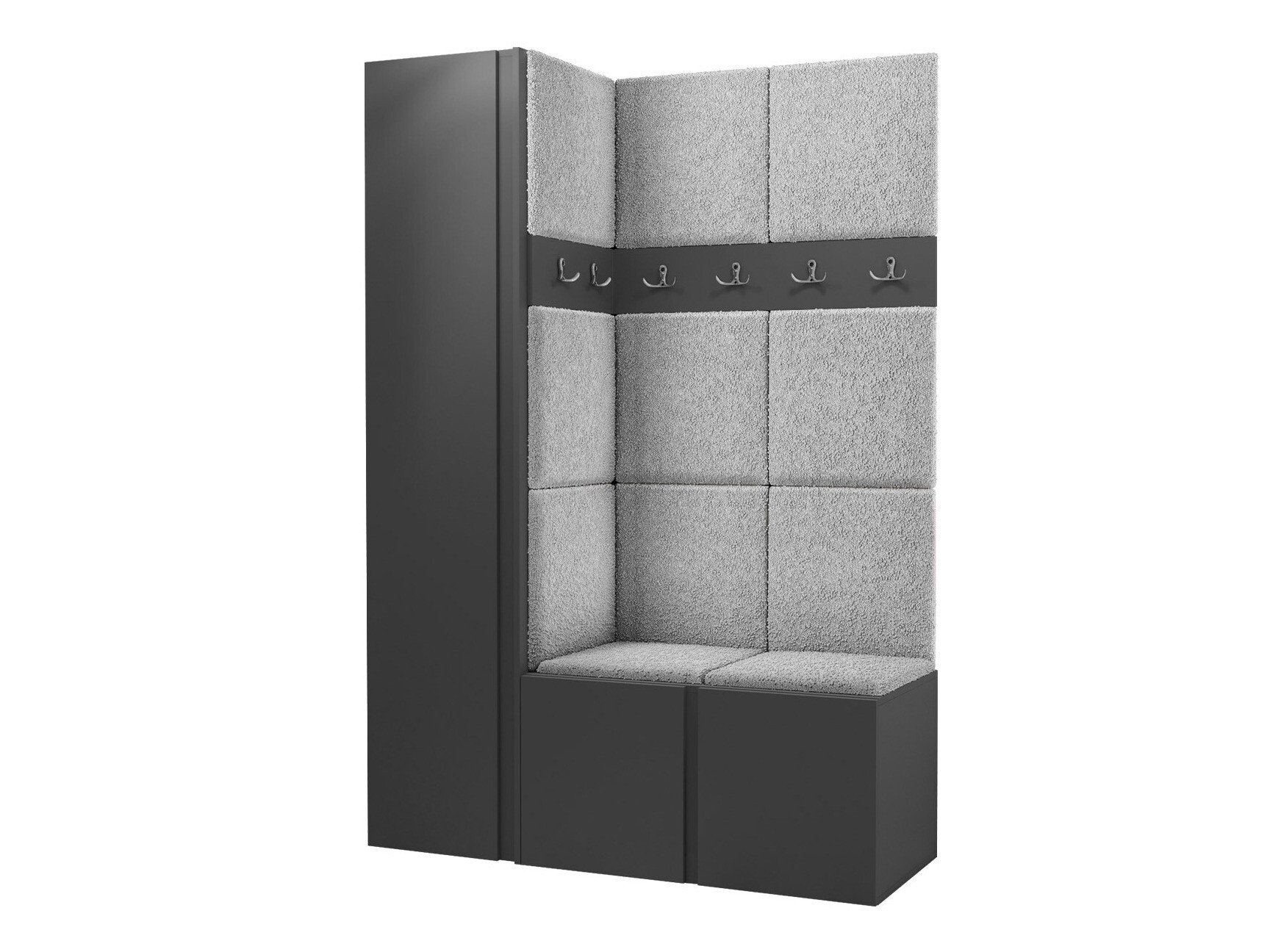 Meuble d'entrée Pinis IX (Graphite)