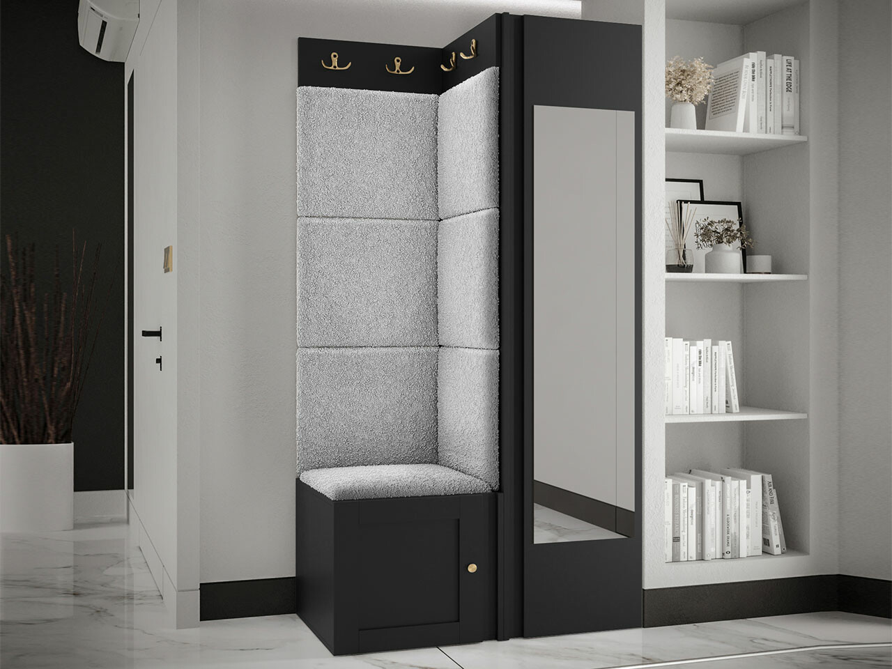 Meuble d'entrée Hartford 382 (Noir)