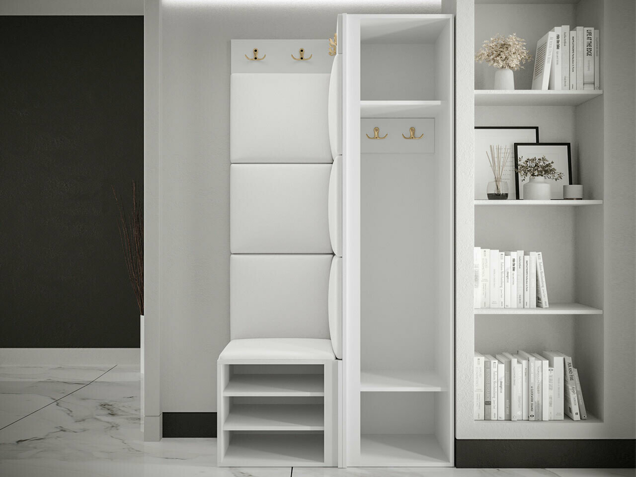 Meuble d'entrée Hartford 382 (Noir)