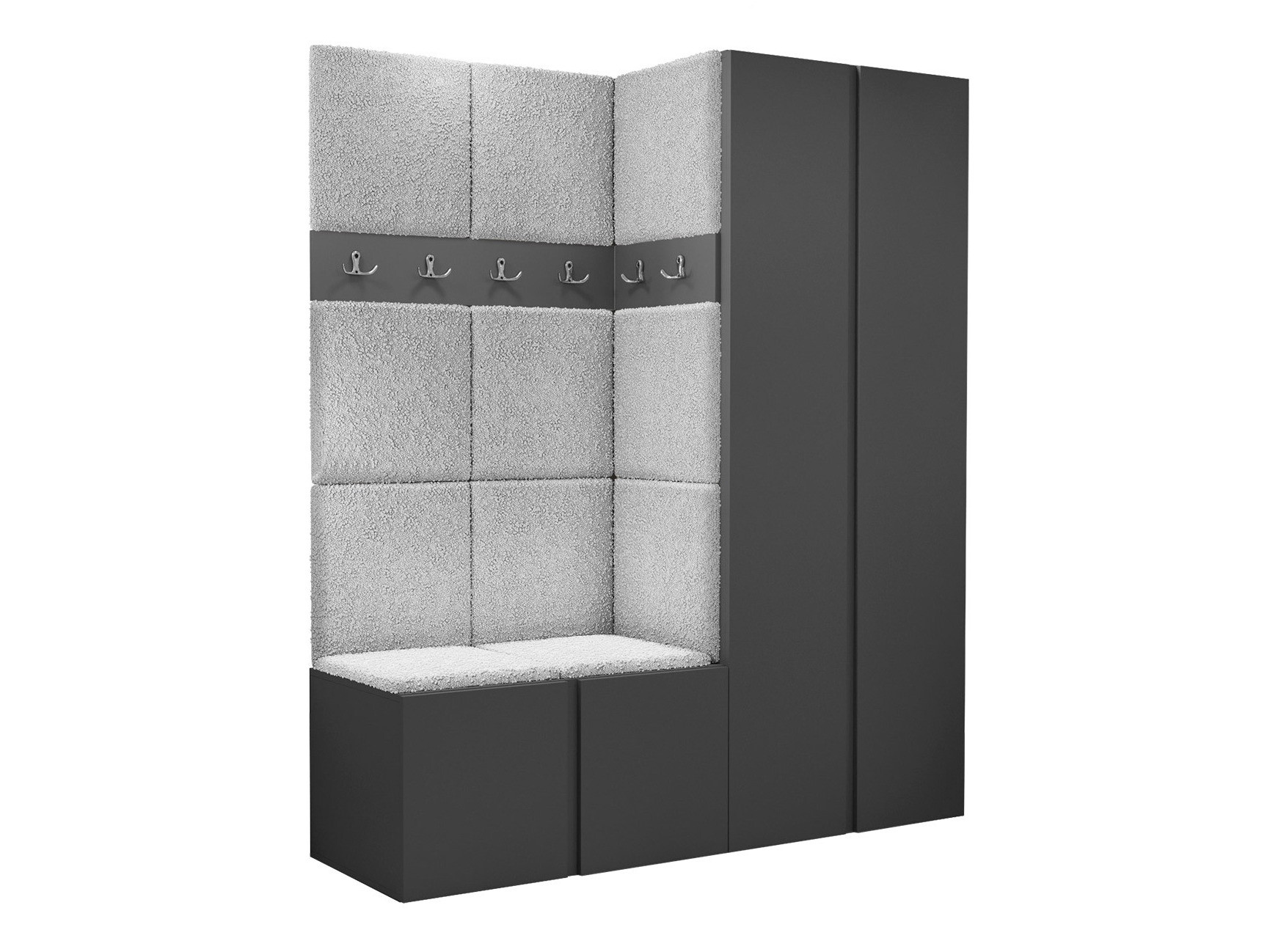 Meuble d'entrée Pinis III (Graphite)