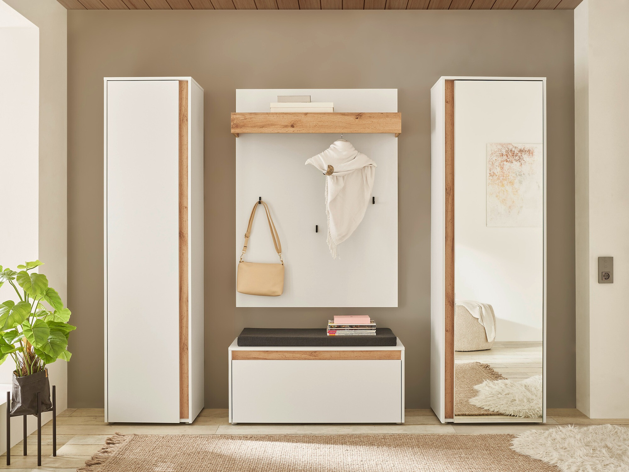 Armoire Elbsori 160 (Blanc)