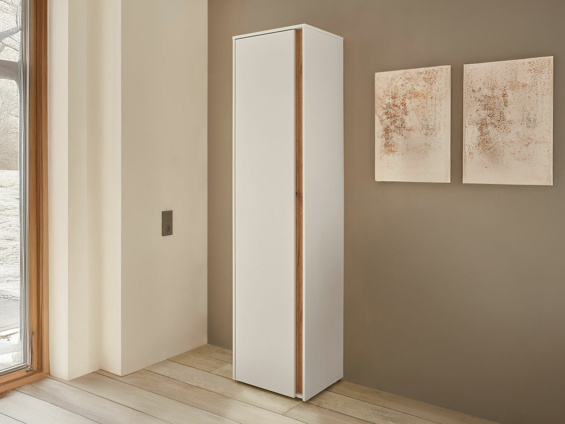 Armoire Elbsori 160 (Blanc)
