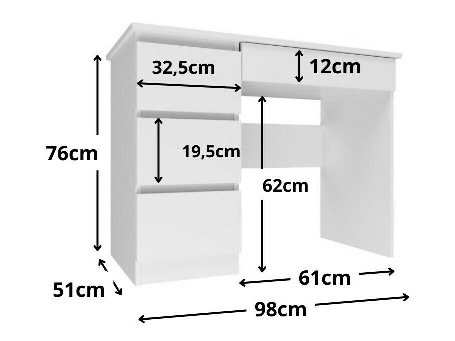 Bureau Elbvelu 108 (Blanc)