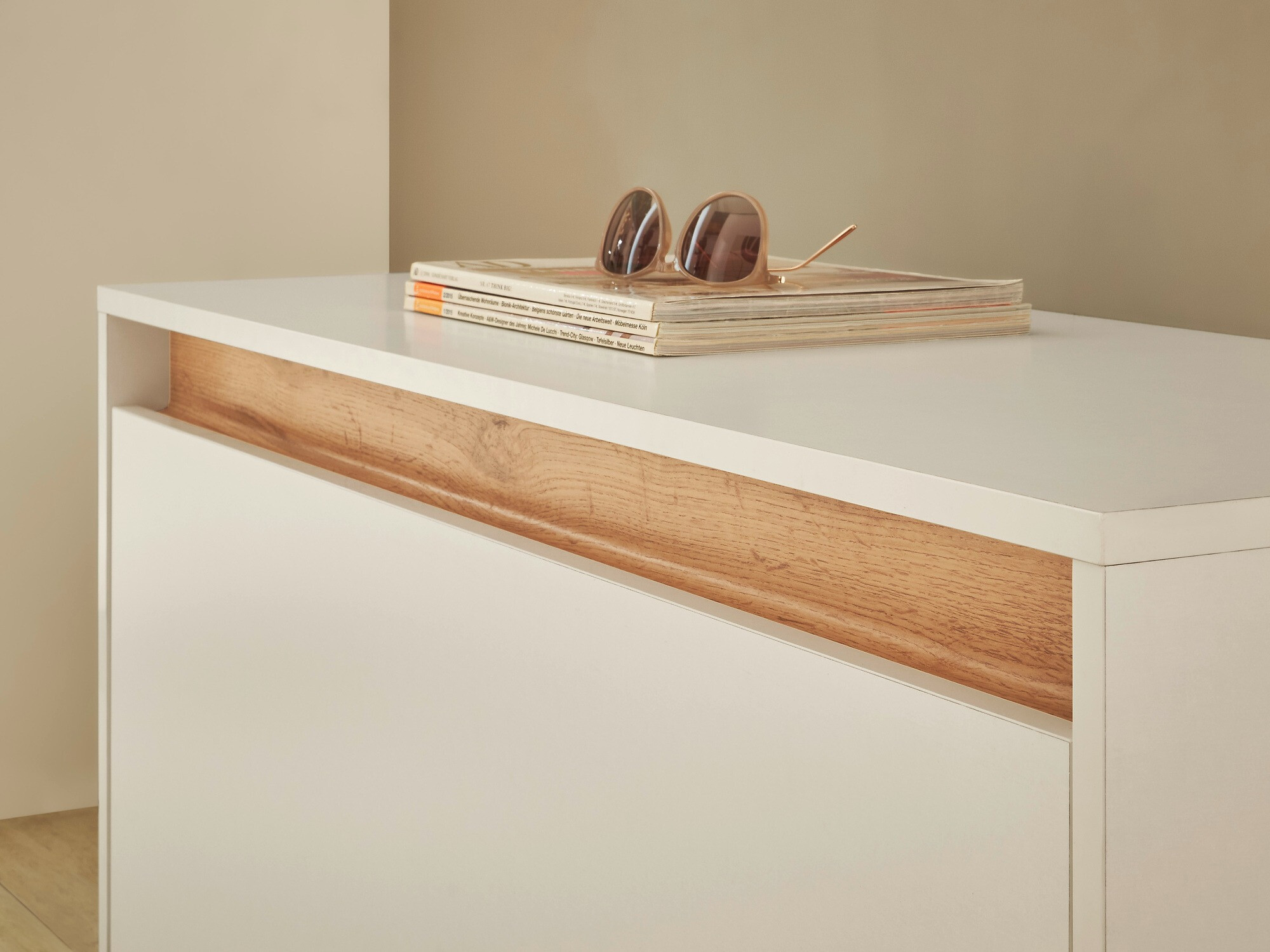 Meubles à chaussures Elbsori 163 (Blanc)