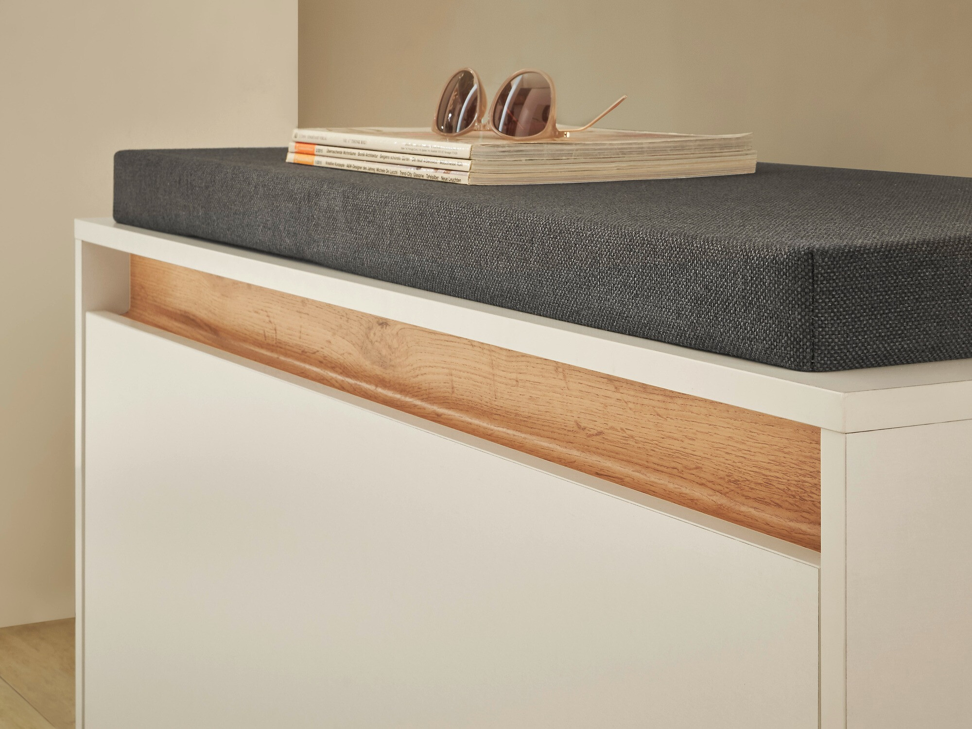 Meubles à chaussures Elbsori 164 (Blanc)