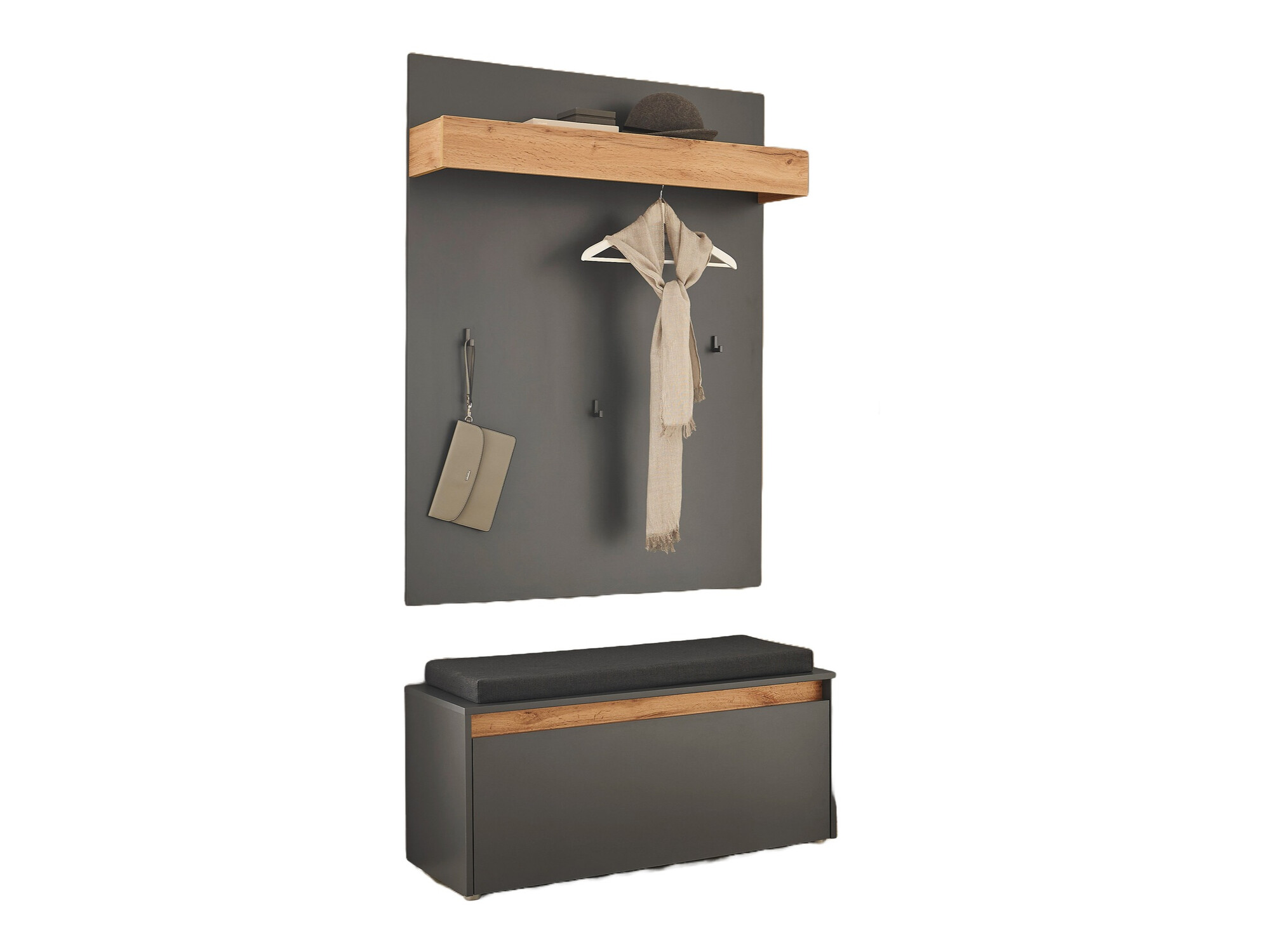Ensemble de meubles d’entrée Elbsori 167 (Anthracite)