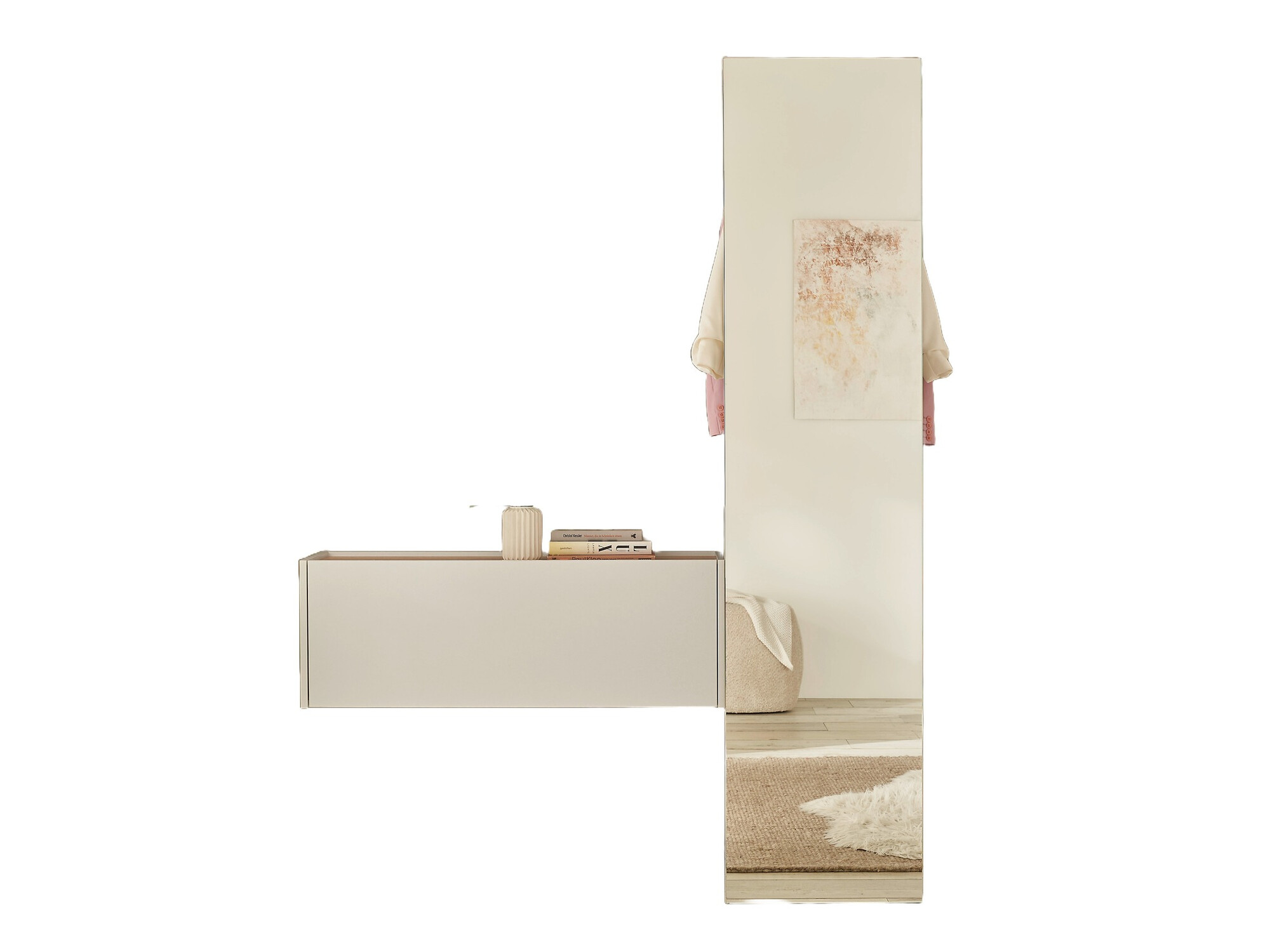 Meuble d'entrée Elbsori 166 (Blanc)