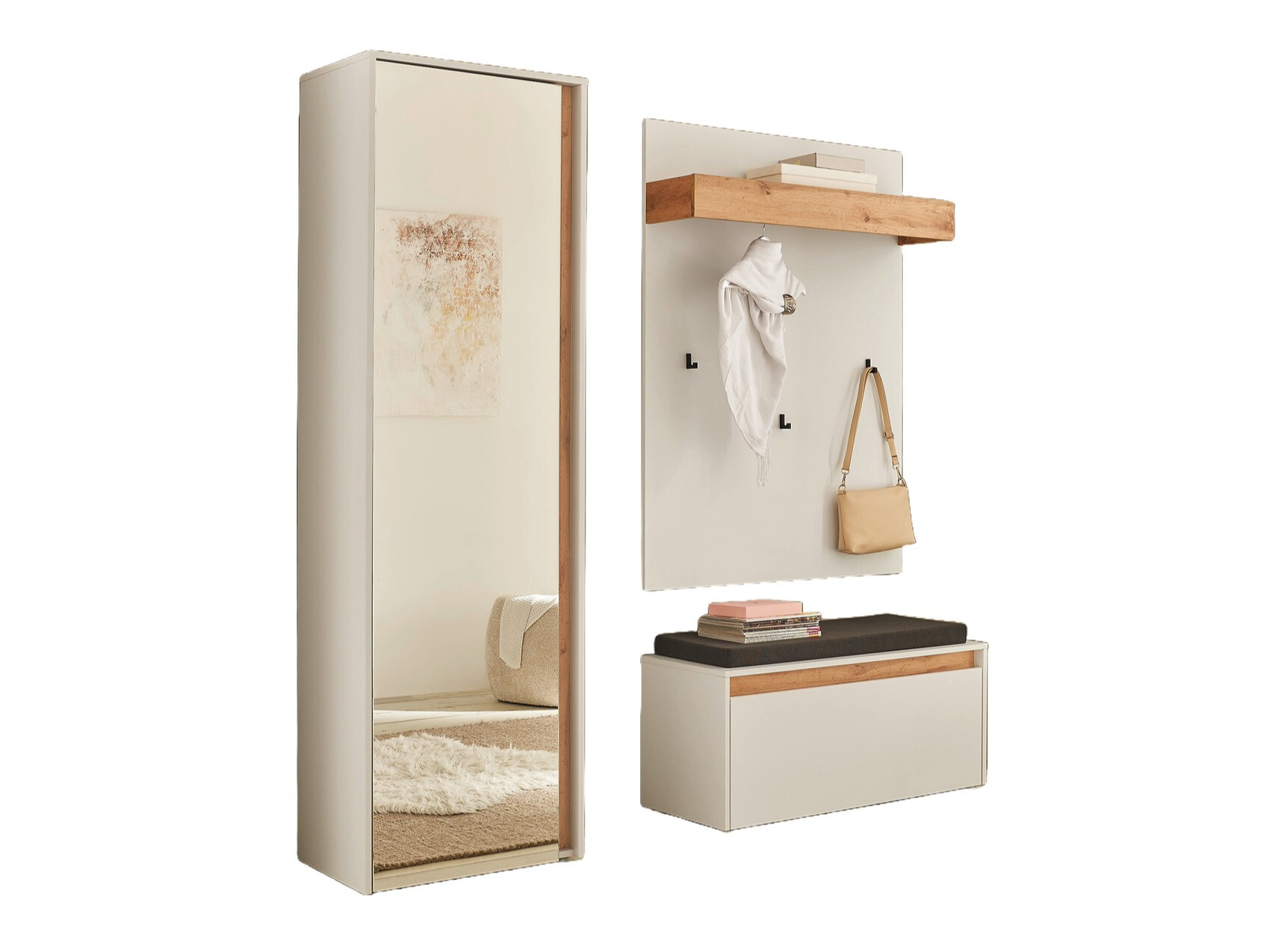 Meuble d'entrée Elbsori 167 (Blanc)