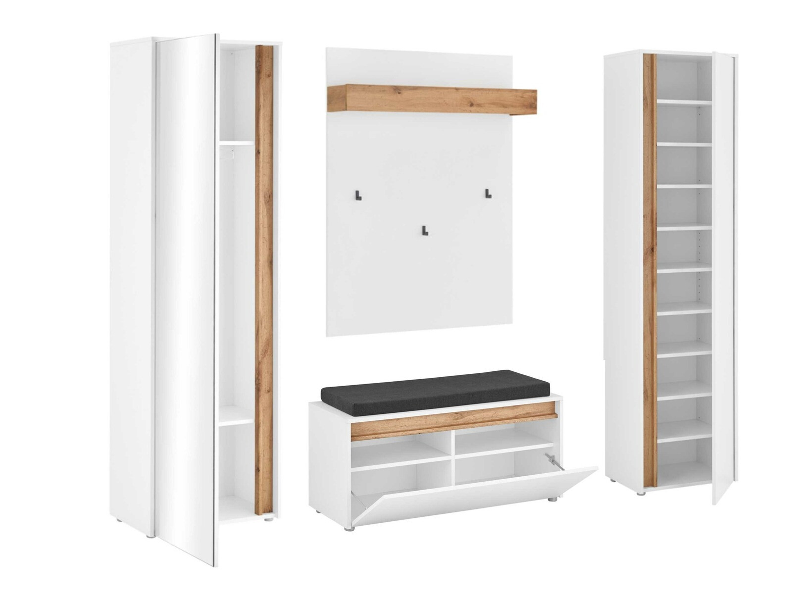 Meuble d'entrée Elbsori 169 (Blanc)