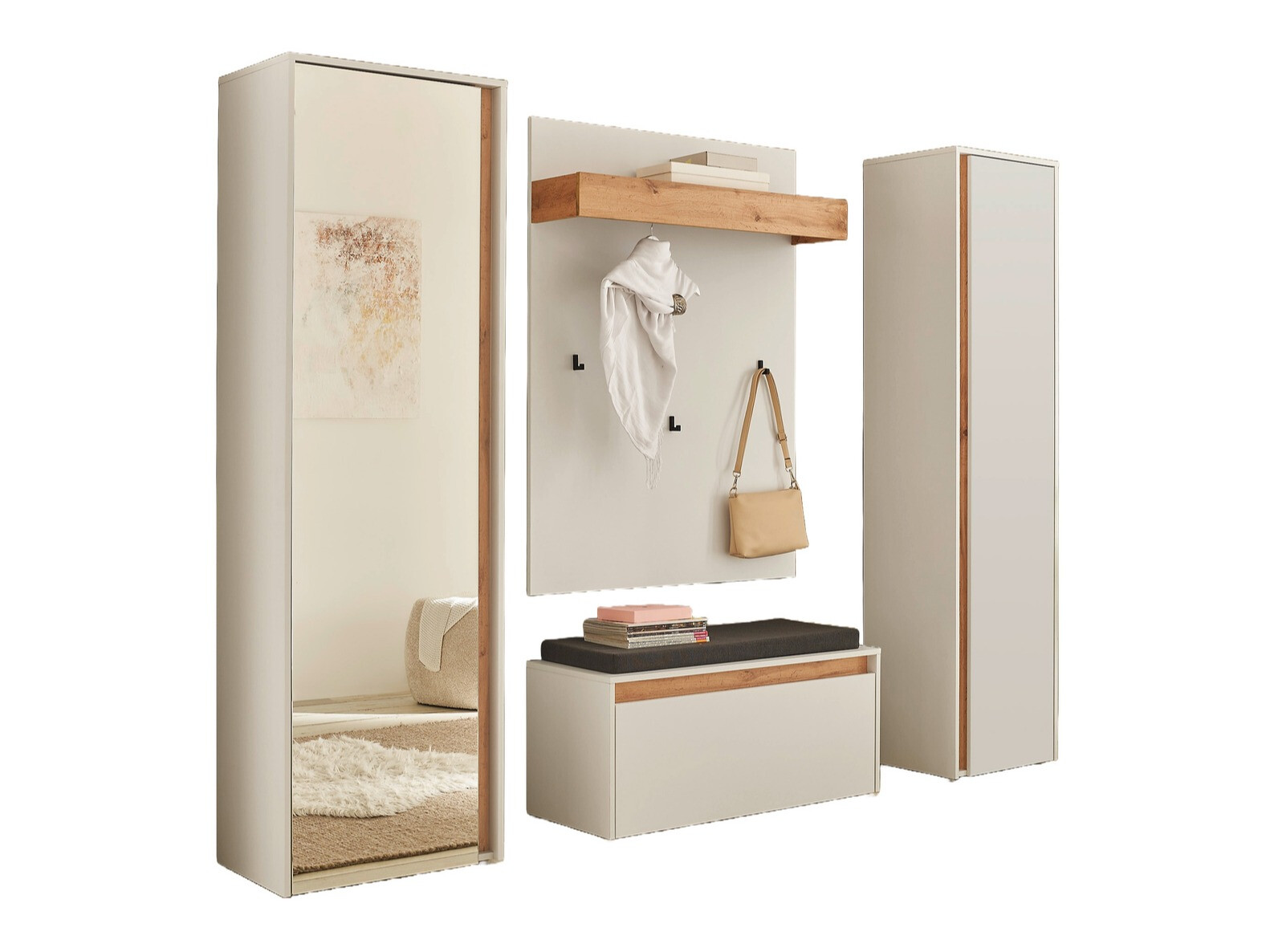 Meuble d'entrée Elbsori 169 (Blanc)