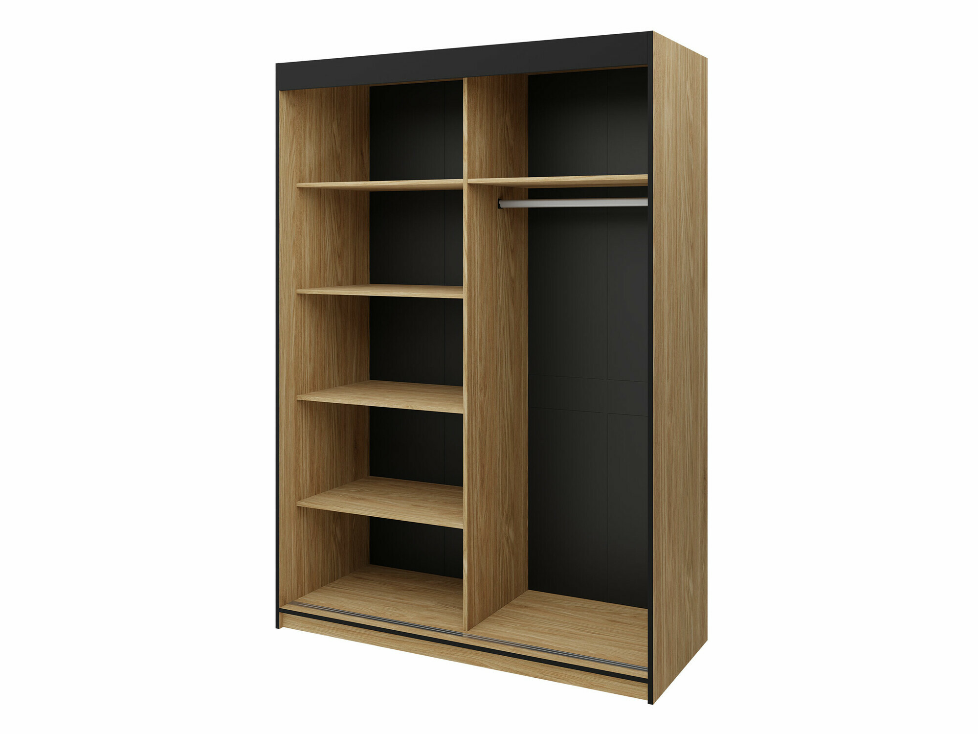 Armoire Tenreme 101 (Chêne + Noir)