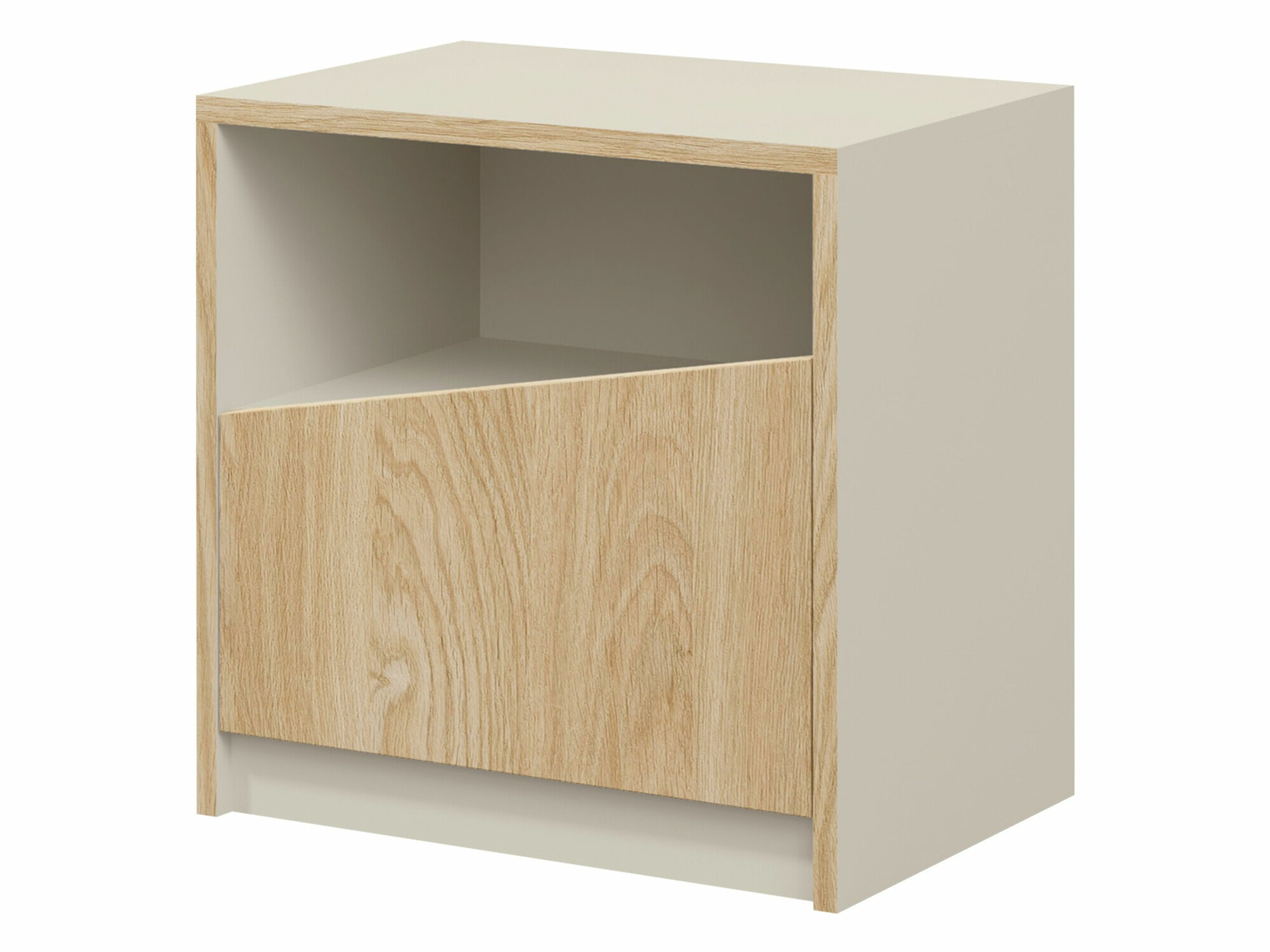Table de chevet Tenreme 106 (Beige + Chêne)