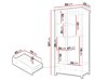 Armoire Romelbo 145 (Blanc + Chêne)