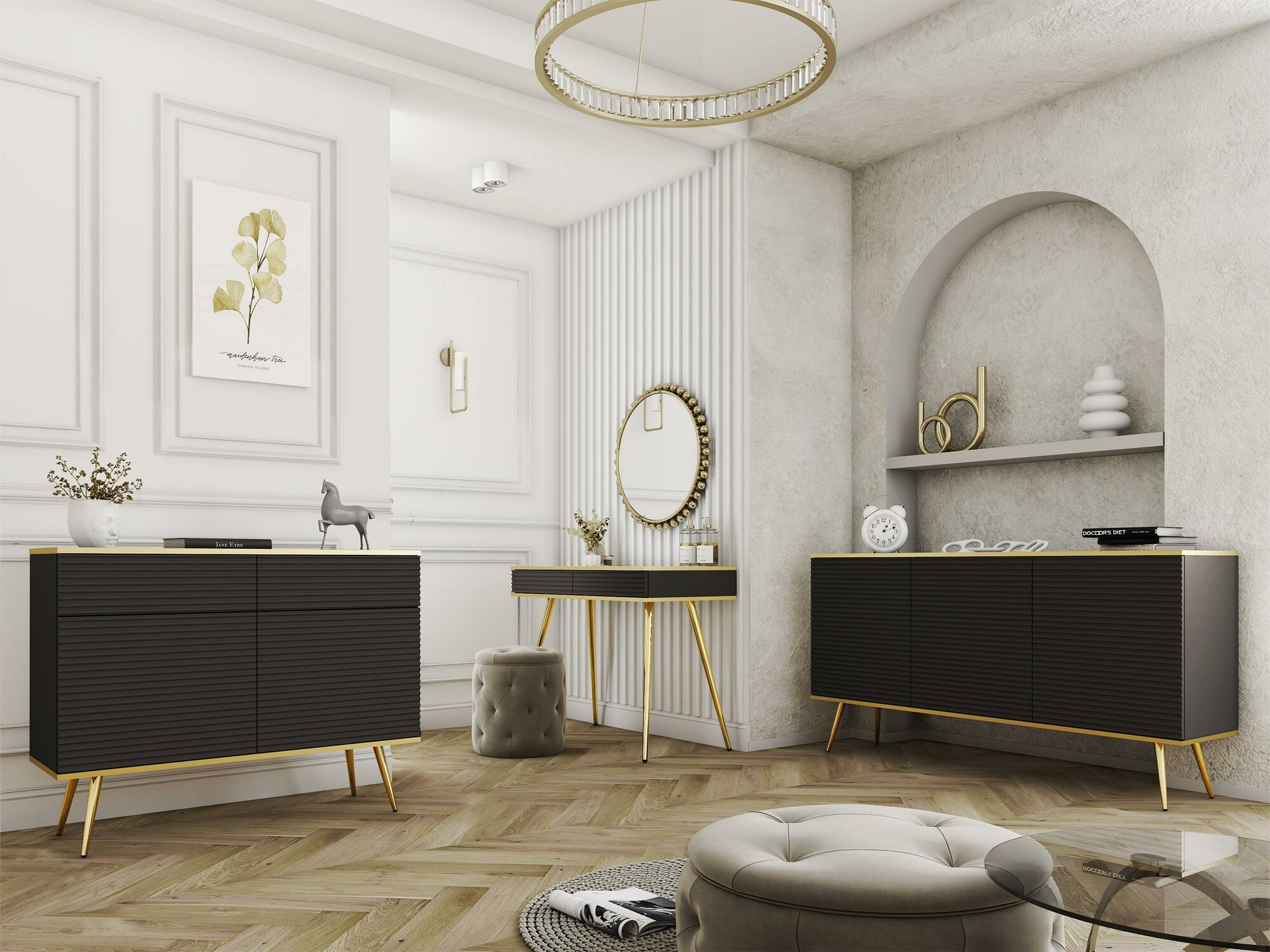 Console Princal (Noir + Doré)