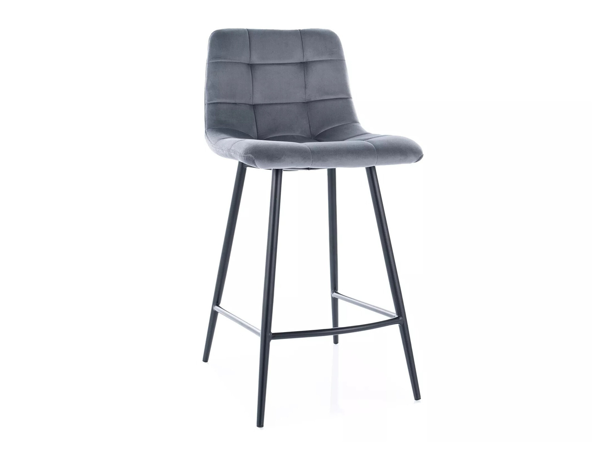 Chaise de bar mi-hauteur Detroit 642 (Gris)