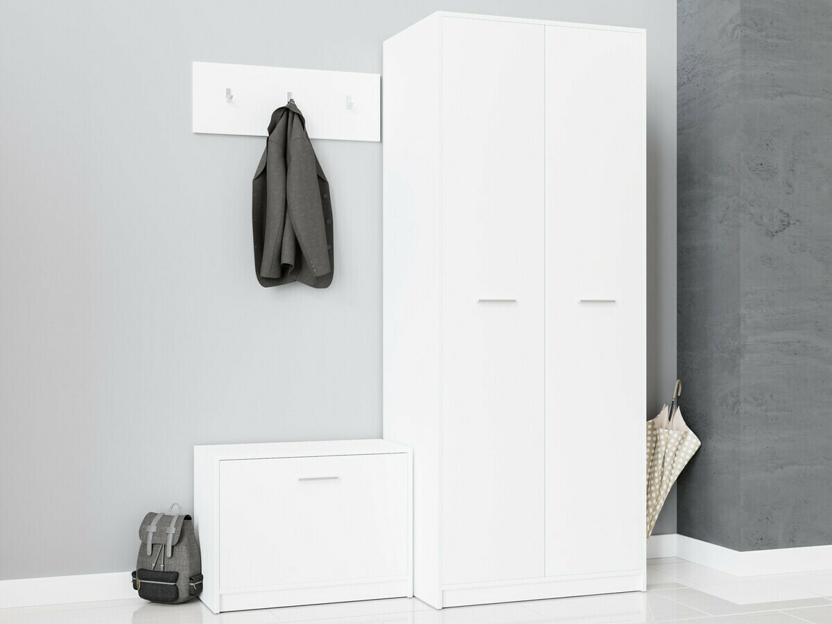 Meubles à chaussures Novsore 111 (Blanc)