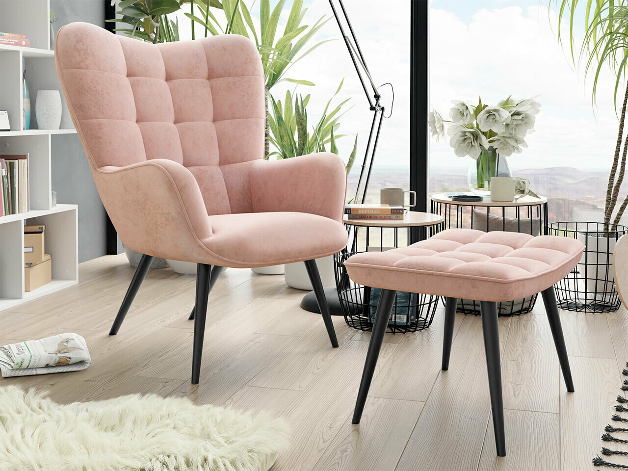 Fauteuil Comfivo Cautio (Rose)