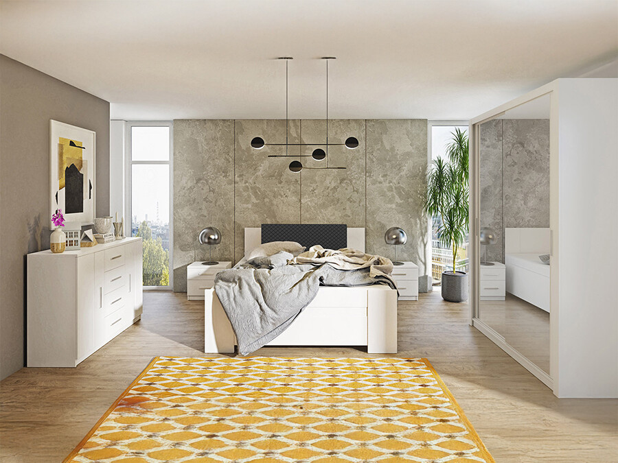 Ensemble de chambre Catromi 113 (Blanc + Soft Pik 011)