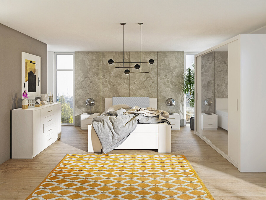 Ensemble de chambre Catromi 114 (Blanc + Soft Pik 029)