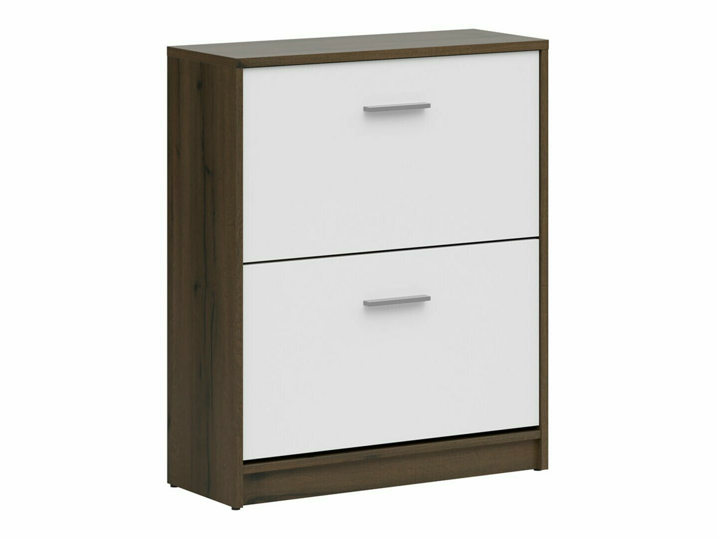 Meubles à chaussures Novsore 112 (Chêne foncé + Blanc)