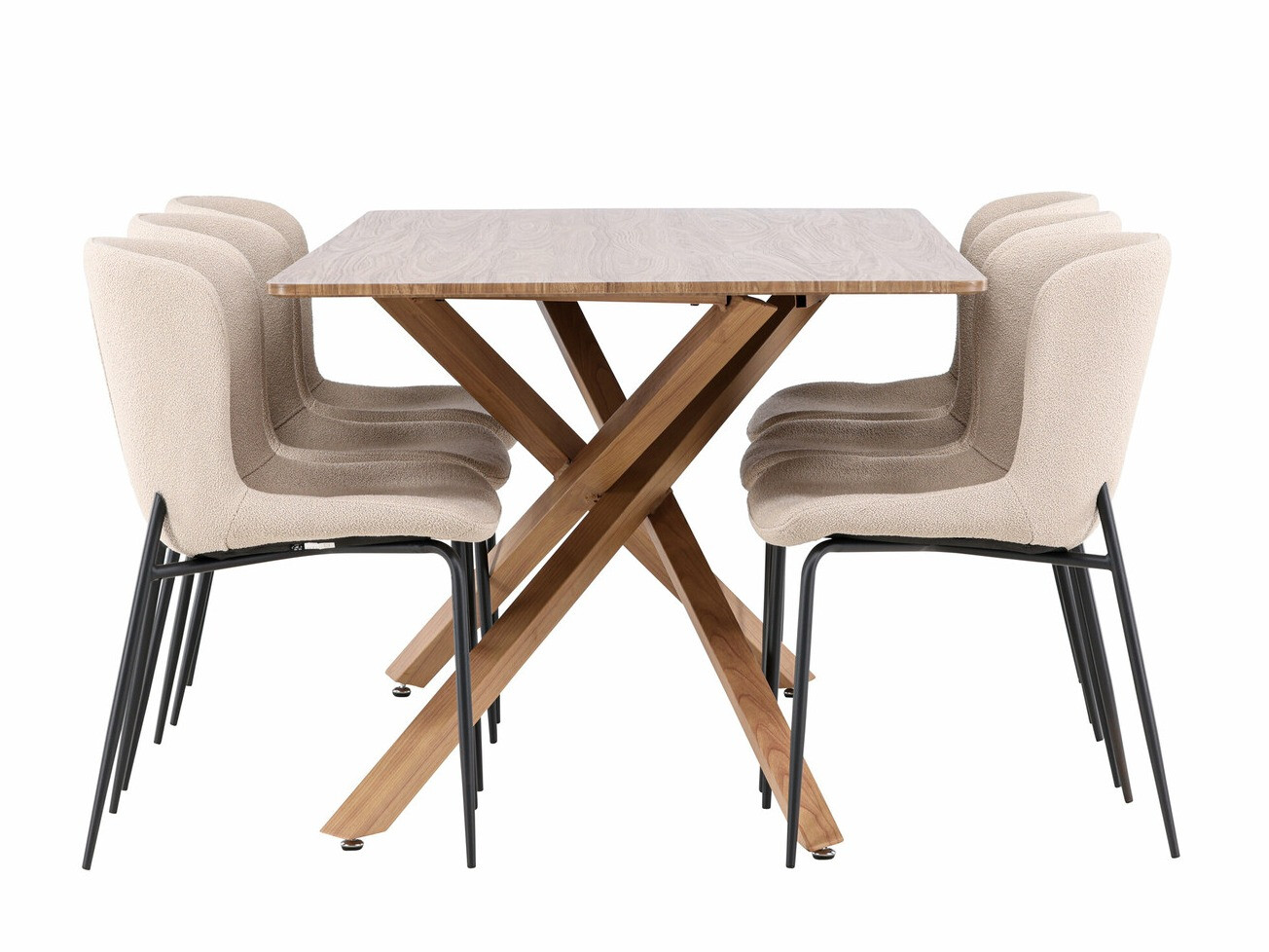Salle à manger complète Dallas 5102 (Beige)