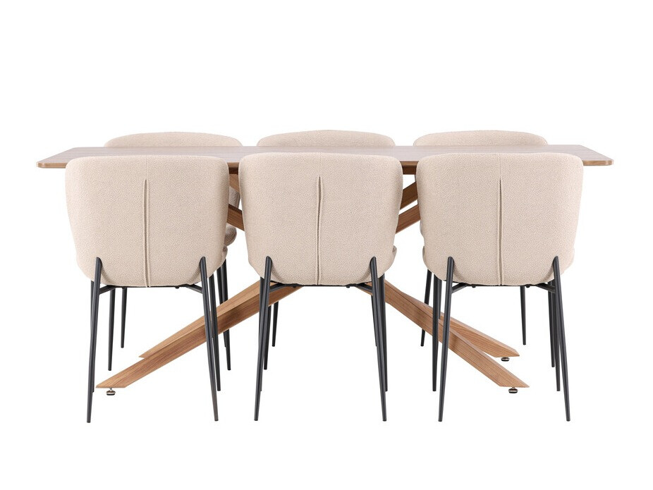 Salle à manger complète Dallas 5102 (Beige)