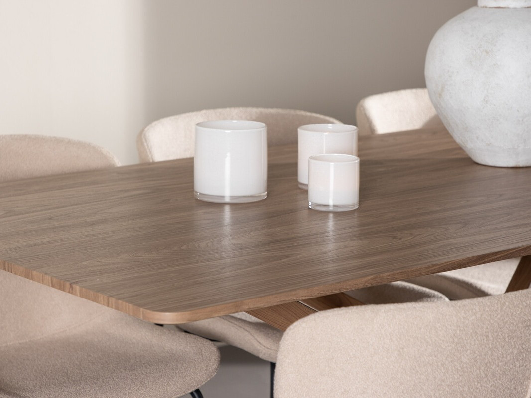 Salle à manger complète Dallas 5102 (Beige)