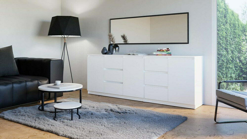 Commode Elbvelu 109 (Blanc)