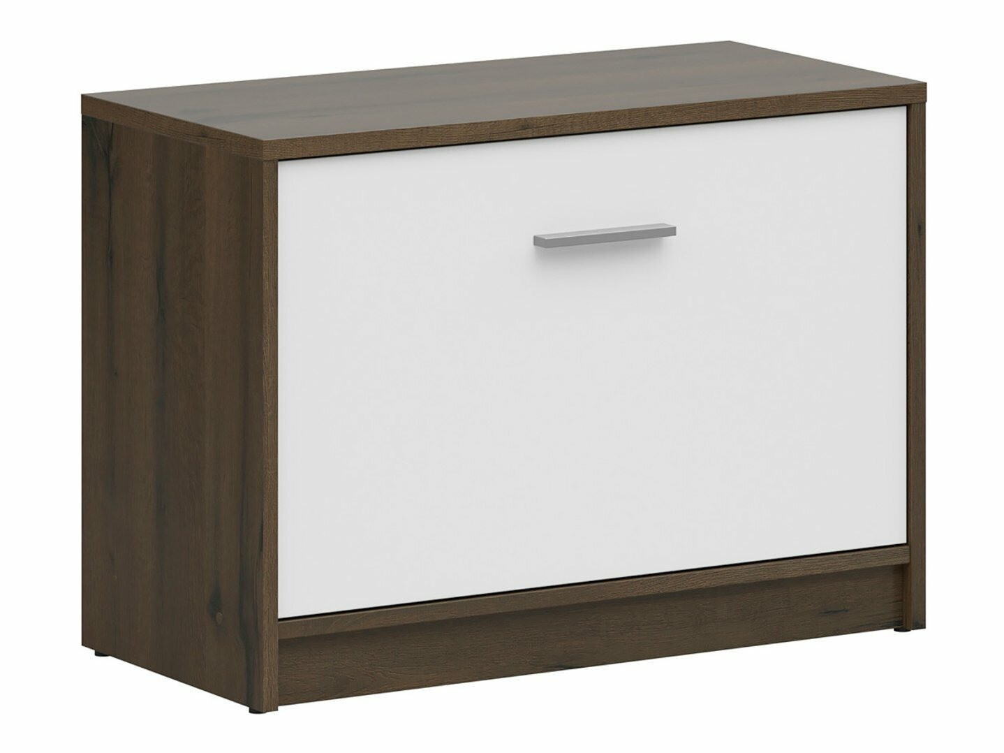 Meubles à chaussures Novsore 111 (Chêne foncé + blanc)