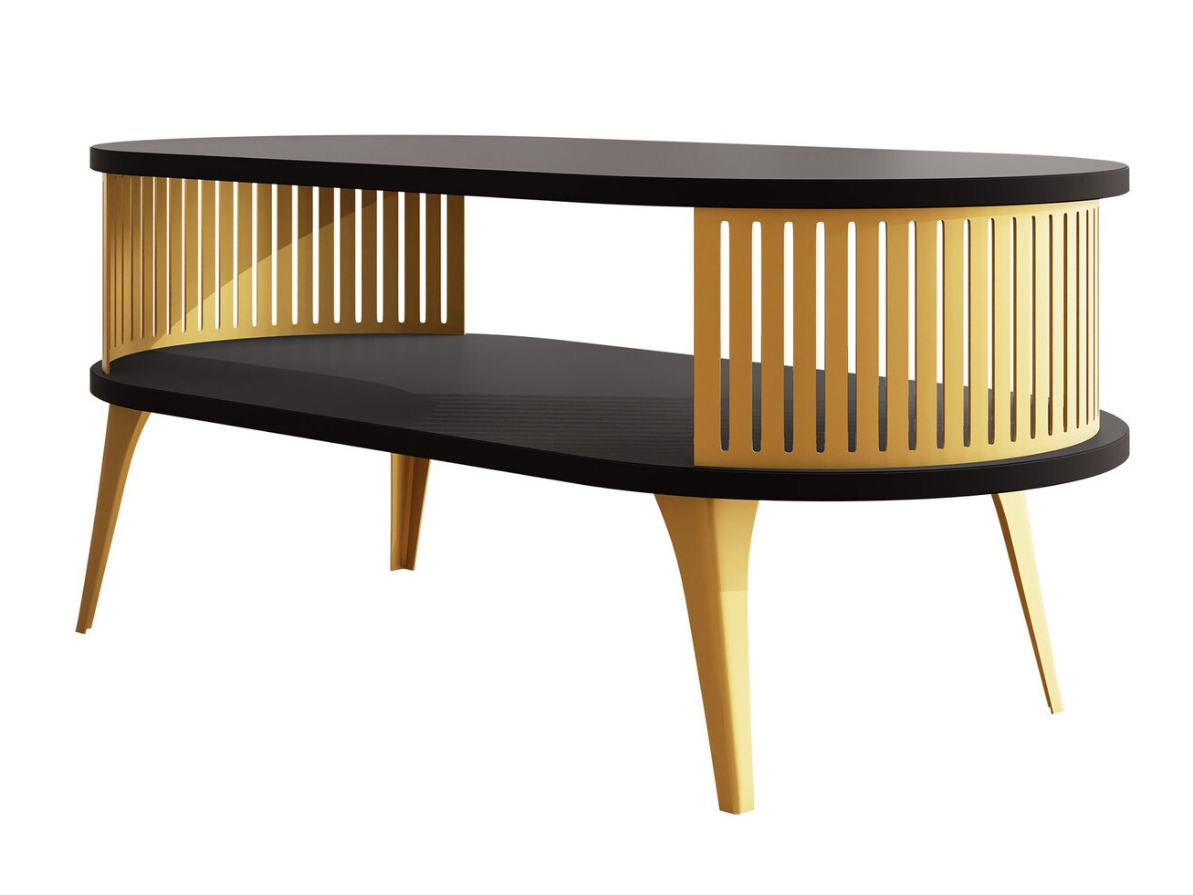 Table basse Sordore 106 (Doré + Noir)