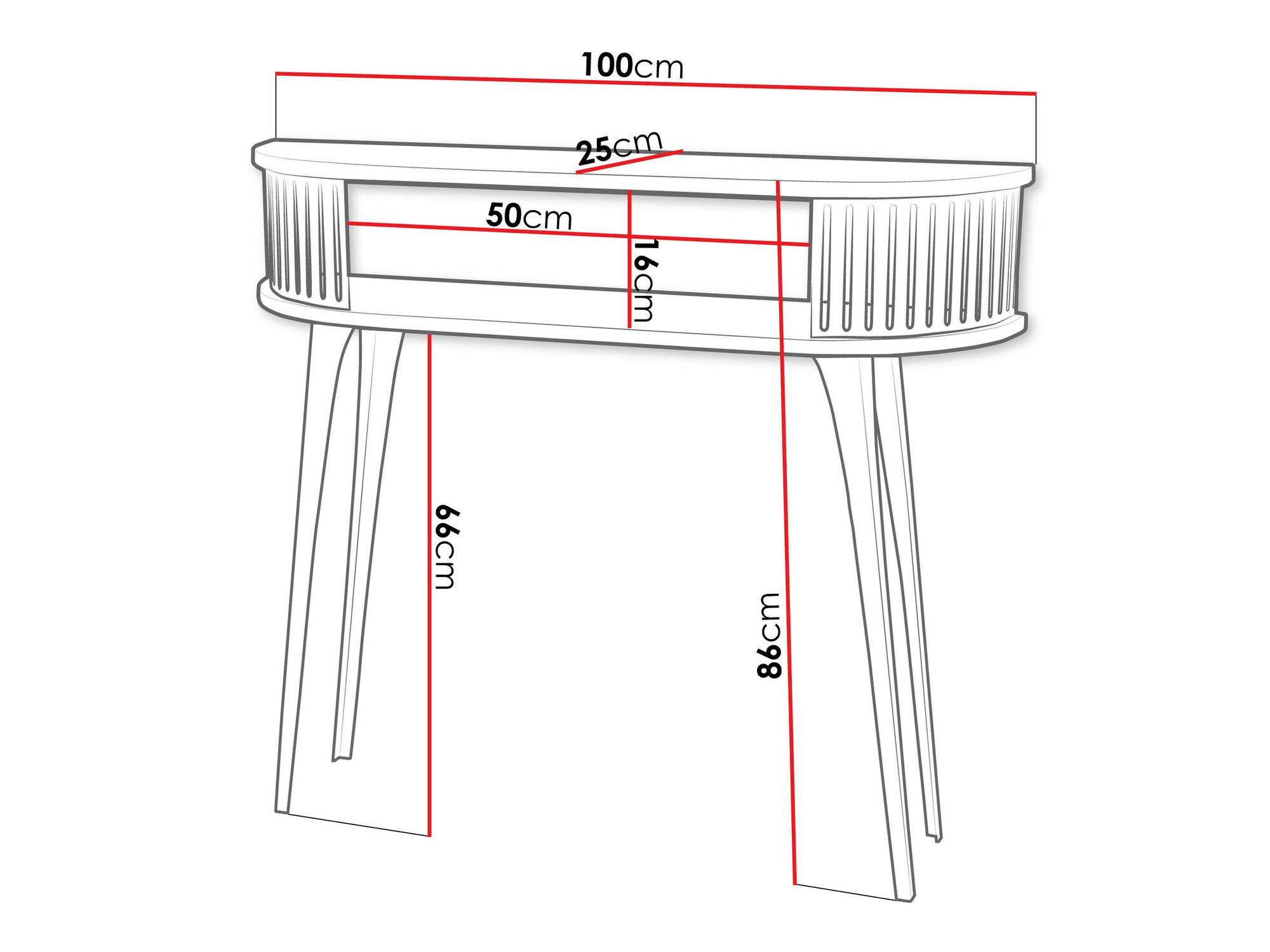 Console Sordore 112 (Doré + Marbre noir)
