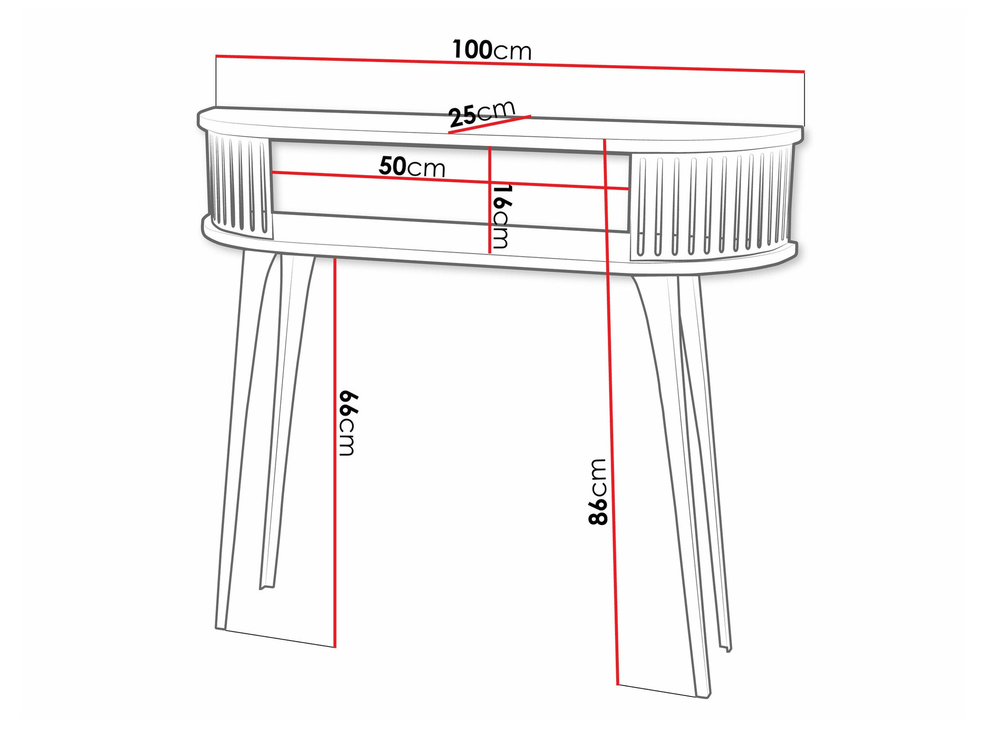 Console Vitum II (Rose + Blanc)