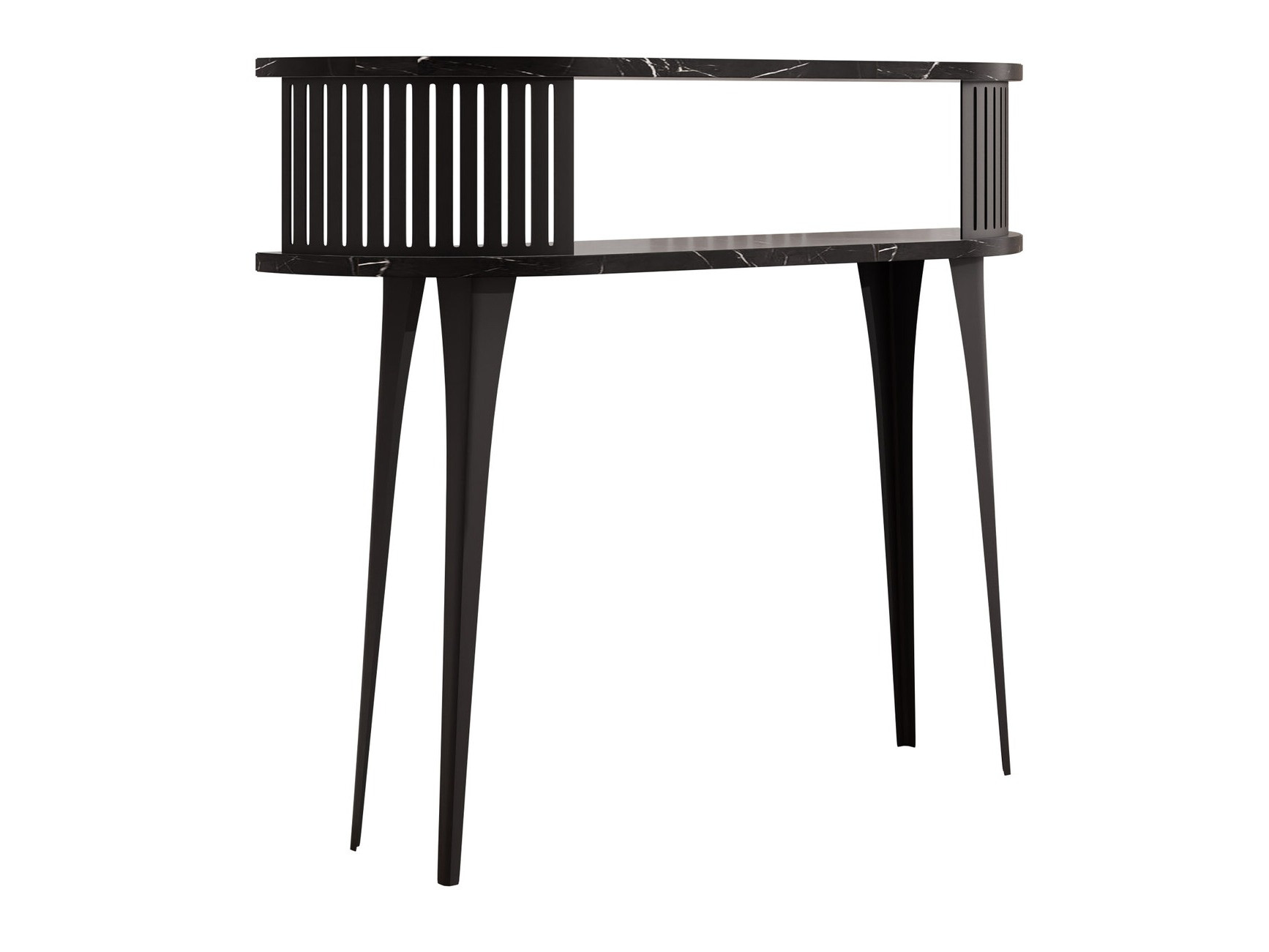 Console Vitum (Noir + Marbre noir)