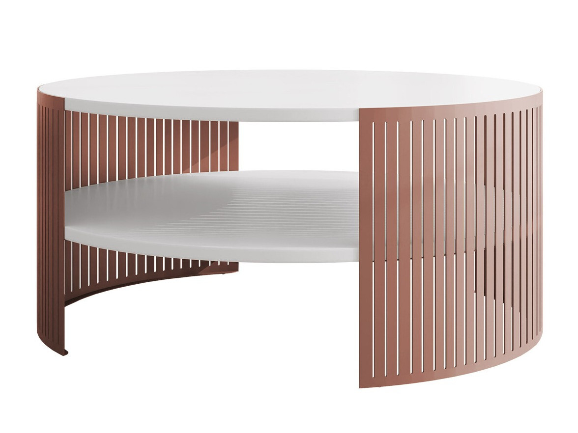 Table basse Civer II (Rose + Blanc)